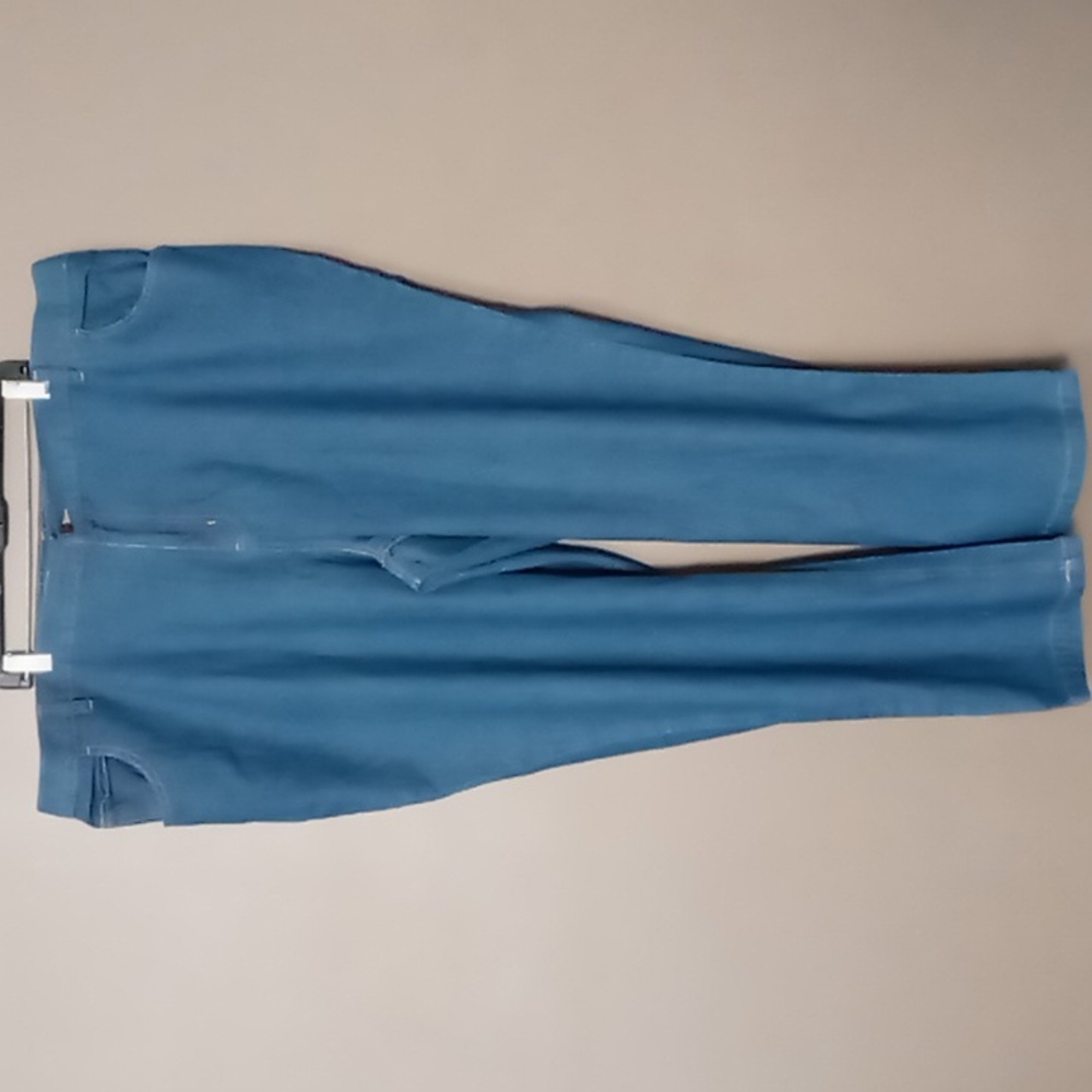 Woman Within Straight Leg Jeans w Elastic Back Size 28W